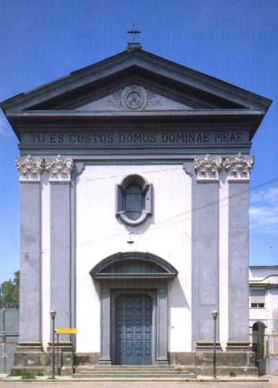 La facciata della chiesa dopo il restauro - 1987