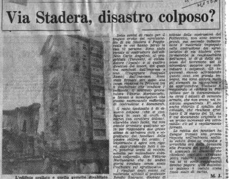 Gli articoli sul mattino in merito al terremoto - Novembre 1980